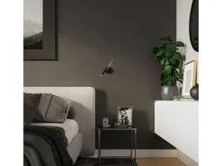 Lámparas de pared Xilar moderno de acero - 1 fuentes luminosas 4000K - L.8 x A.52 cm - negro