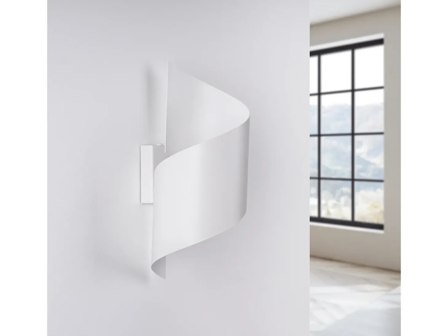 Lámparas de pared Zaltonia moderno de acero - 1 fuentes luminosas 3000K - L.15 x A.31 cm - blanco