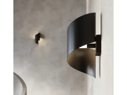 Lámparas de pared Zaltonia moderno de acero - 1 fuentes luminosas 4000K - L.15 x A.31 cm - negro