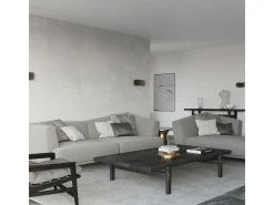 Lámparas de pared Zanila moderno de acero - 2 fuentes luminosas 3000K - L.40 x A.15 cm - negro
