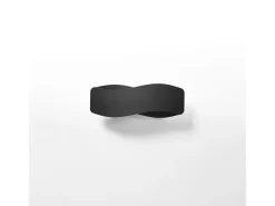 Lámparas de pared Zanila moderno de acero - 2 fuentes luminosas 3000K - L.40 x A.15 cm - negro