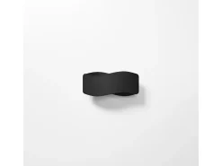 Lámparas de pared Zanila moderno de acero - 1 fuentes luminosas 3000K - L.30 x A.13 cm - negro