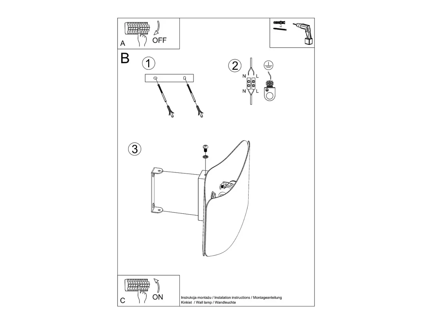 Lámparas de pared Zanila moderno de acero - 2 fuentes luminosas 3000K - L.40 x A.15 cm - blanco