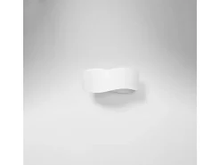 Lámparas de pared Zanila moderno de acero - 1 fuentes luminosas 3000K - L.30 x A.13 cm - blanco