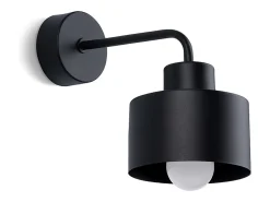 Lámparas de pared Zavros moderno de acero - 1 fuentes luminosas 3000K - L.22 x A.20 cm - negro