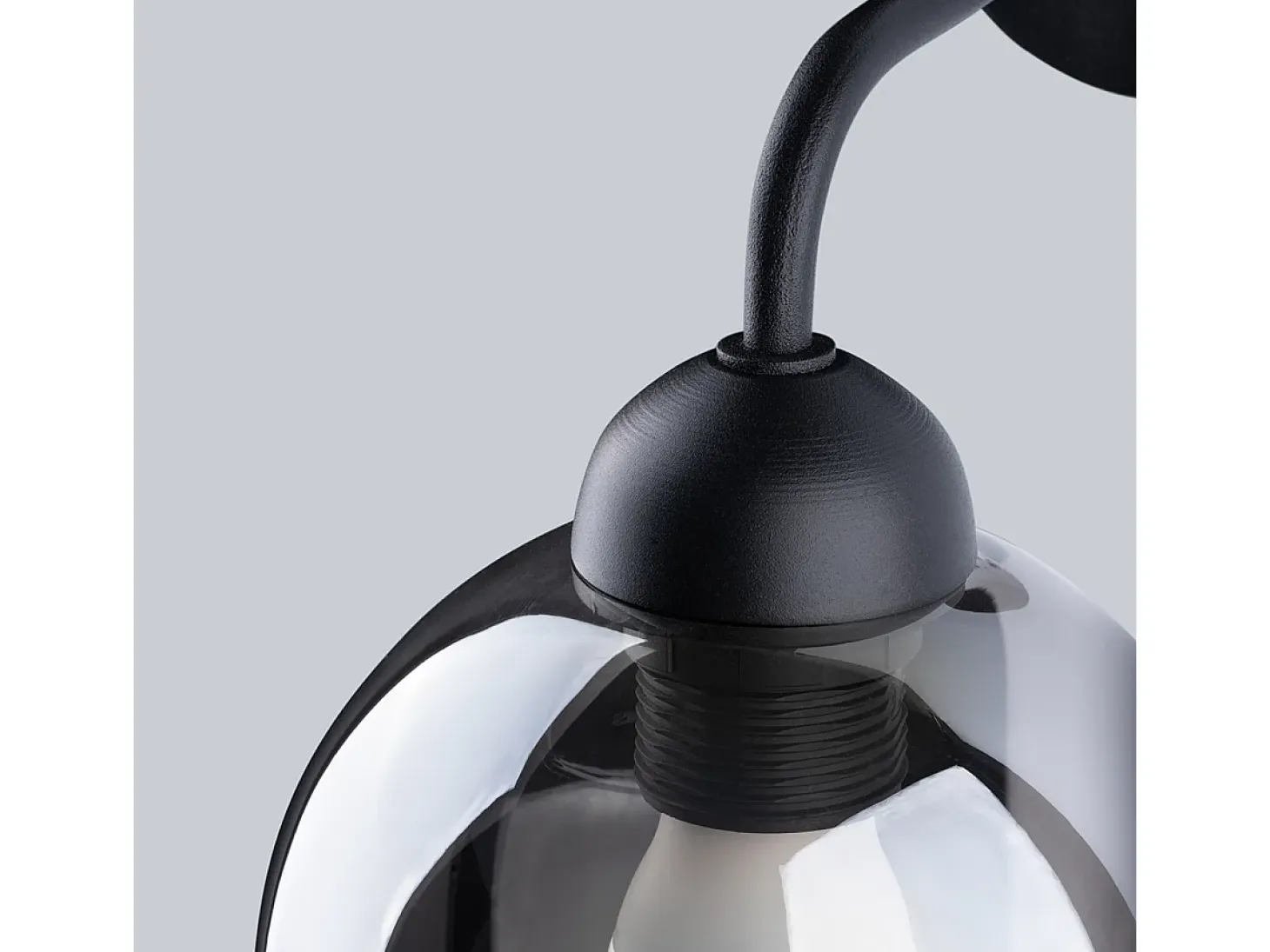 Lámparas de pared Zelaro moderno de acero - 1 fuentes luminosas 3000K - L.15 x A.26 cm - negro