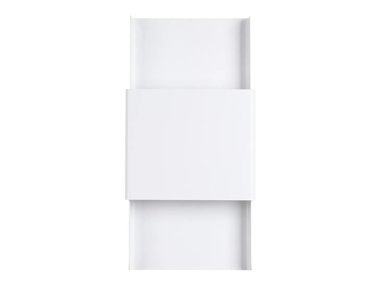 Lámparas de pared Zelfon moderno de acero - 2 fuentes luminosas 4000K - L.20 x A.40 cm - blanco