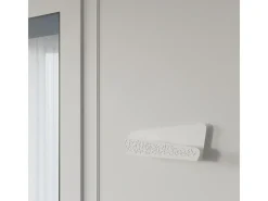 Lámparas de pared Zelira moderno de acero/PVC - 2 fuentes luminosas 4000K - L.40 x A.15 cm - blanco