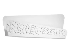 Lámparas de pared Zelira moderno de acero/PVC - 2 fuentes luminosas 4000K - L.40 x A.15 cm - blanco