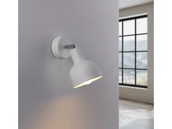 Lámparas de pared Zenda desván de acero - 1 fuentes luminosas 4000K - L.19 x A.17 cm - blanco