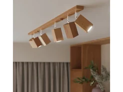Lámparas de pared Zezu escandinavo de madera - 1 fuentes luminosas 3000K - L.8 x A.17 cm - roble