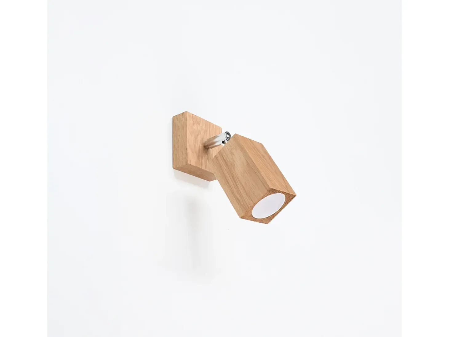 Lámparas de pared Zezu escandinavo de madera - 1 fuentes luminosas 3000K - L.8 x A.17 cm - roble