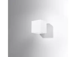Lámparas de pared Zinalo moderno de vaso - 1 fuentes luminosas 3000K - L.10 x A.10 cm - blanco