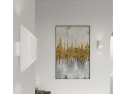 Lámparas de pared Zitiex moderno de aluminio - 1 fuentes luminosas 4000K - L.10 x A.20 cm - blanco