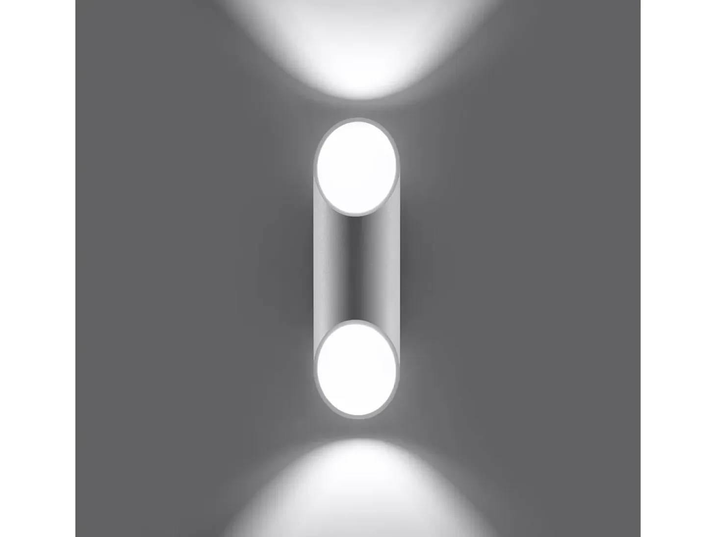 Lámparas de pared Zitiex moderno de aluminio - 1 fuentes luminosas 4000K - L.10 x A.30 cm - blanco