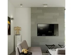 Lámparas de pared Zorbo maxi moderno de aluminio - 2 fuentes luminosas 4000K - L.20 x A.10 cm - gris