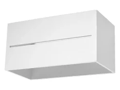 Lámparas de pared Zorbo maxi moderno de aluminio - 2 fuentes luminosas 4000K - L.20 x A.10 cm - blanco
