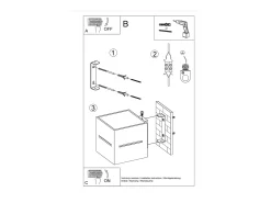 Lámparas de pared Zorbo moderno de aluminio - 1 fuentes luminosas 4000K - L.10 x A.10 cm - gris