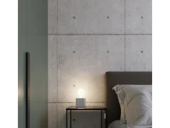 Lámparas de pared Zxina industrial de concreto - 1 fuentes luminosas 3000K - L.10 x A.10 cm - gris