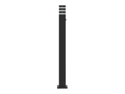 Lámparas de pie de exterior con sensor 3 piezas 110 cm aluminio negro 02_0042564