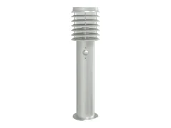 Lámparas de pie para exterior con sensores 3 piezas acero inoxidable color plata 02_0042568