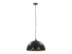 Lámparas de techo 2 uds semiesféricas negro y dorado 40 cm E27 ES784181