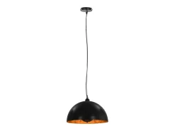 Lámparas de techo 2 uds semiesféricas negro y dorado 40 cm E27 ES784181