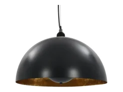 Lámparas de techo 2 uds semiesféricas negro y dorado 40 cm E27 ES784181