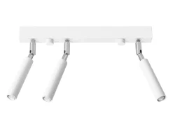 Lámparas de techo Astix moderno de aluminio - 3 fuentes luminosas 4000K - L.35 x A.20 cm - blanco