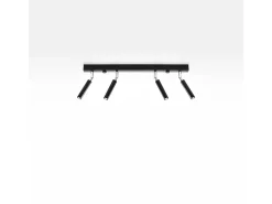 Lámparas de techo Astix moderno de aluminio - 4 fuentes luminosas 3000K - L.60 x A.20 cm - negro