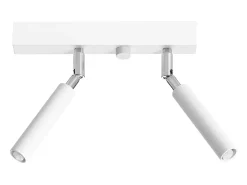 Lámparas de techo Astix moderno de aluminio - 2 fuentes luminosas 3000K - L.25 x A.20 cm - blanco