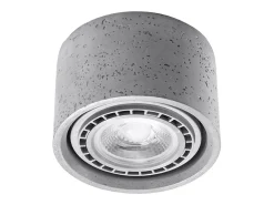 Lámparas de techo Blaze industrial de concreto - 1 fuentes luminosas 4000K - L.14 x A.9 cm - gris