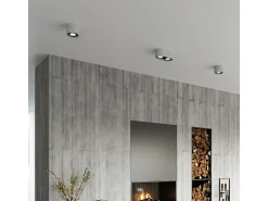 Lámparas de techo Blaze industrial de concreto - 1 fuentes luminosas 4000K - L.14 x A.9 cm - gris