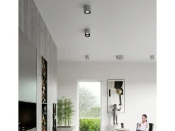 Lámparas de techo Blaze industrial de concreto - 1 fuentes luminosas 3000K - L.14 x A.9 cm - gris
