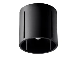 Lámparas de techo Brich moderno de aluminio - 1 fuentes luminosas 3000K - L.10 x A.10 cm - negro