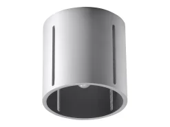 Lámparas de techo Brich moderno de aluminio - 1 fuentes luminosas 3000K - L.10 x A.10 cm - gris