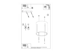 Lámparas de techo Brich moderno de aluminio - 1 fuentes luminosas 4000K - L.10 x A.10 cm - gris