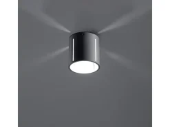 Lámparas de techo Brich moderno de aluminio - 1 fuentes luminosas 4000K - L.10 x A.10 cm - gris