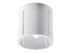 Lámparas de techo Brich moderno de aluminio - 1 fuentes luminosas 3000K - L.10 x A.10 cm - blanco