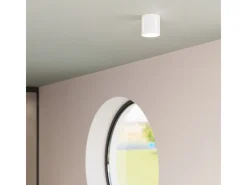 Lámparas de techo Brich moderno de aluminio - 1 fuentes luminosas 3000K - L.10 x A.10 cm - blanco