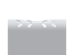 Lámparas de techo Briix moderno de acero - 4 fuentes luminosas 3000K - L.80 x A.16 cm - blanco