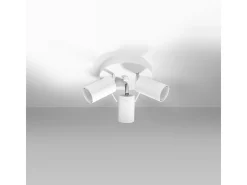 Lámparas de techo Briix moderno de acero - 3 fuentes luminosas 3000K - L.20 x A.18 cm - blanco