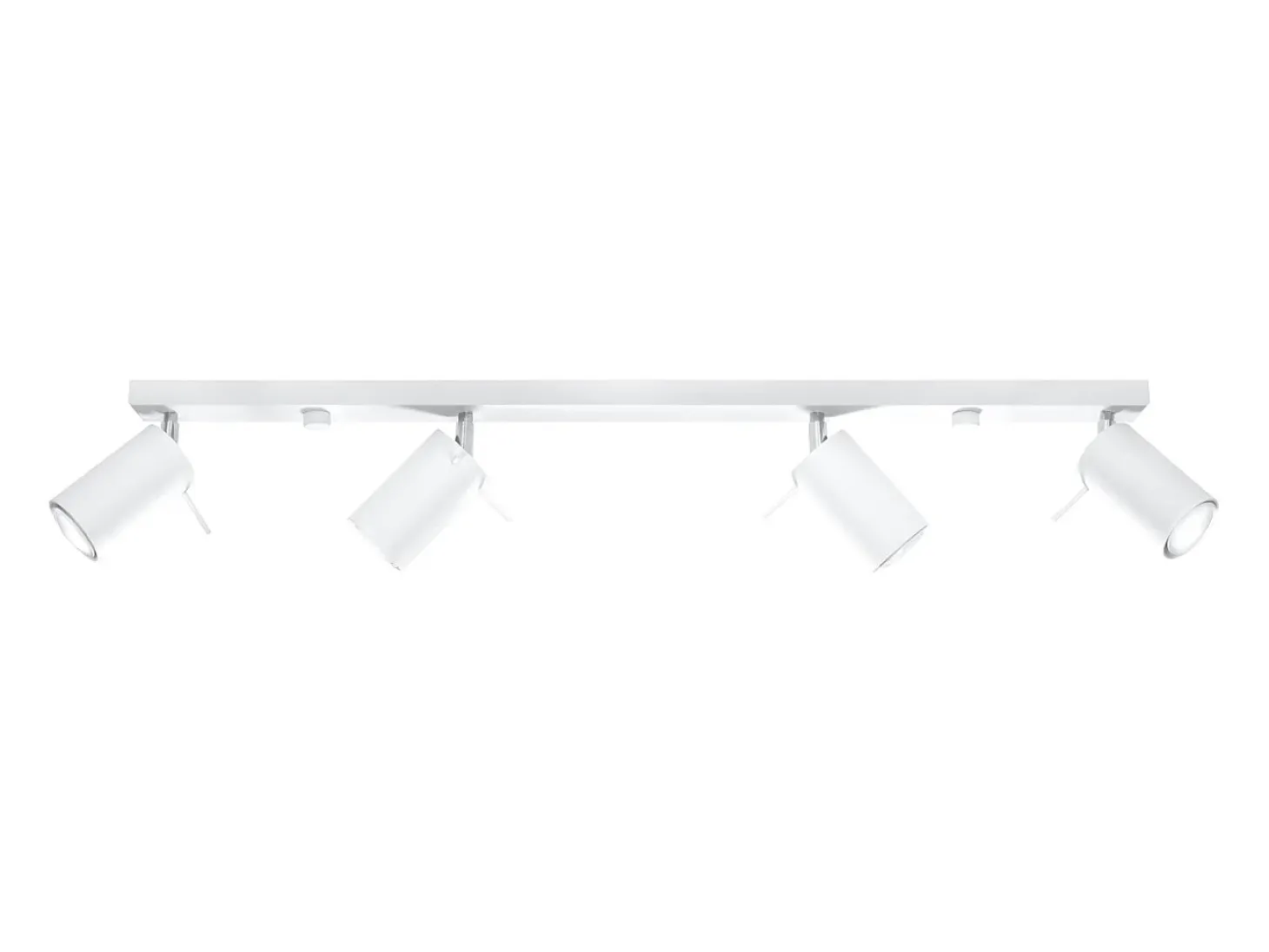 Lámparas de techo Briix moderno de acero - 4 fuentes luminosas 4000K - L.80 x A.16 cm - blanco