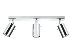 Lámparas de techo Briix moderno de acero - 3 fuentes luminosas 3000K - L.45 x A.16 cm - cromo