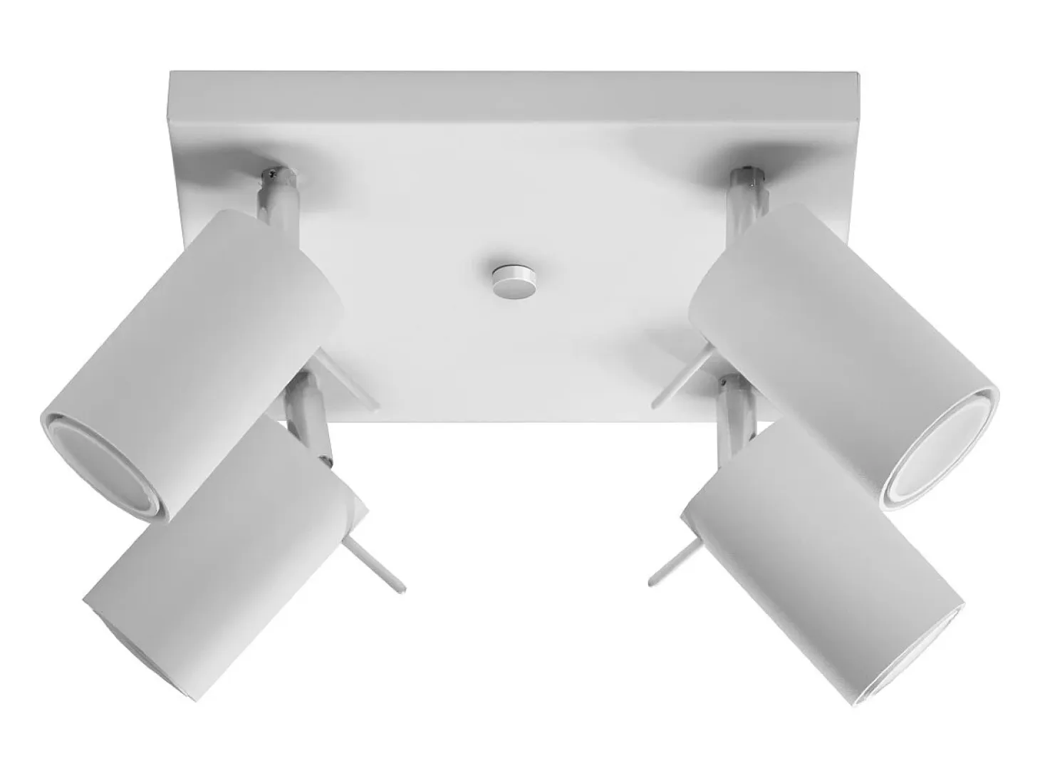 Lámparas de techo Briix moderno de acero - 4 fuentes luminosas 3000K - L.25 x A.16 cm - blanco