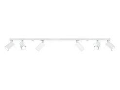 Lámparas de techo Briix moderno de acero - 6 fuentes luminosas 3000K - L.118 x A.16 cm - blanco