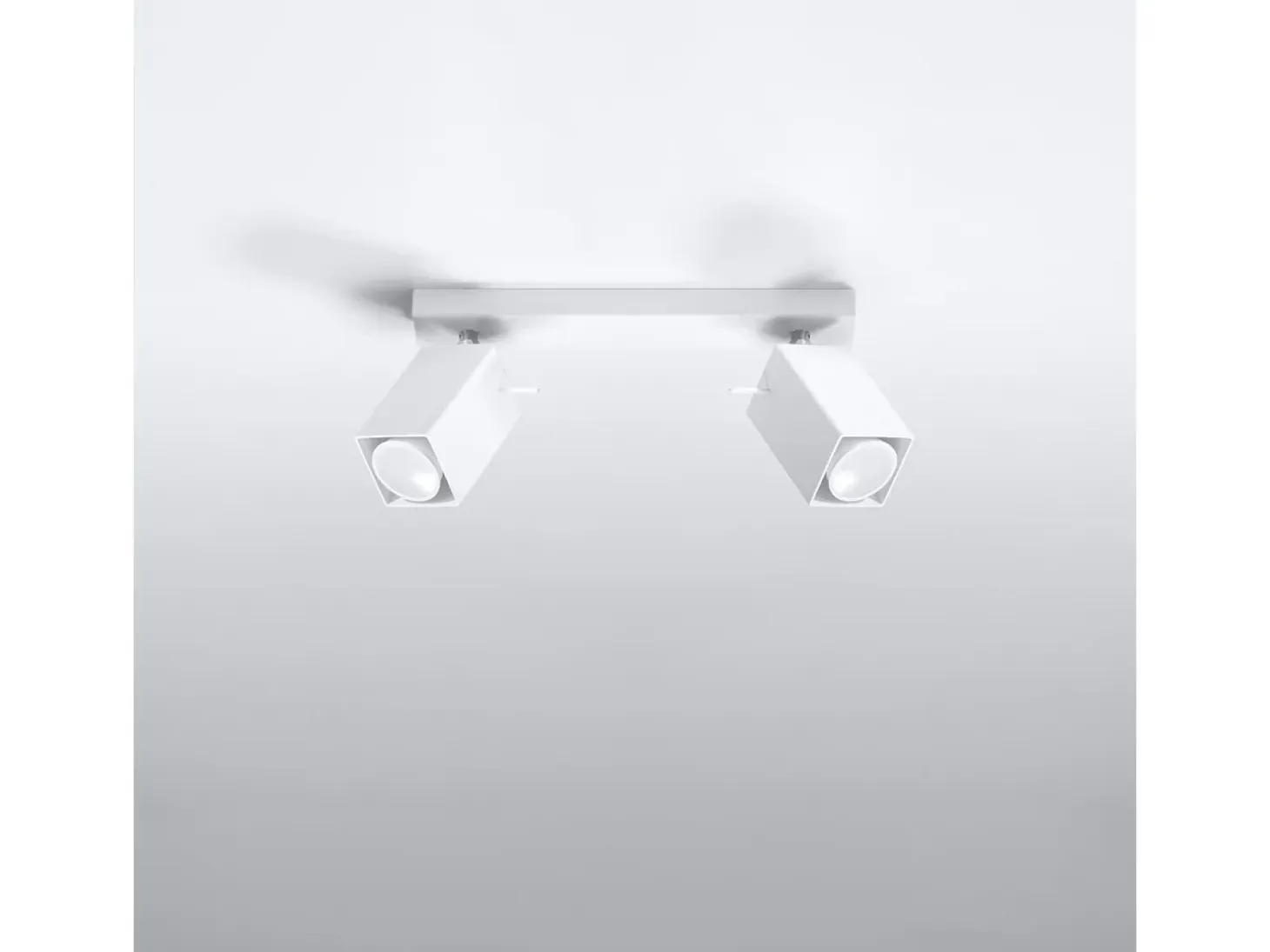 Lámparas de techo Briow moderno de acero - 2 fuentes luminosas 3000K - L.30 x A.16 cm - blanco