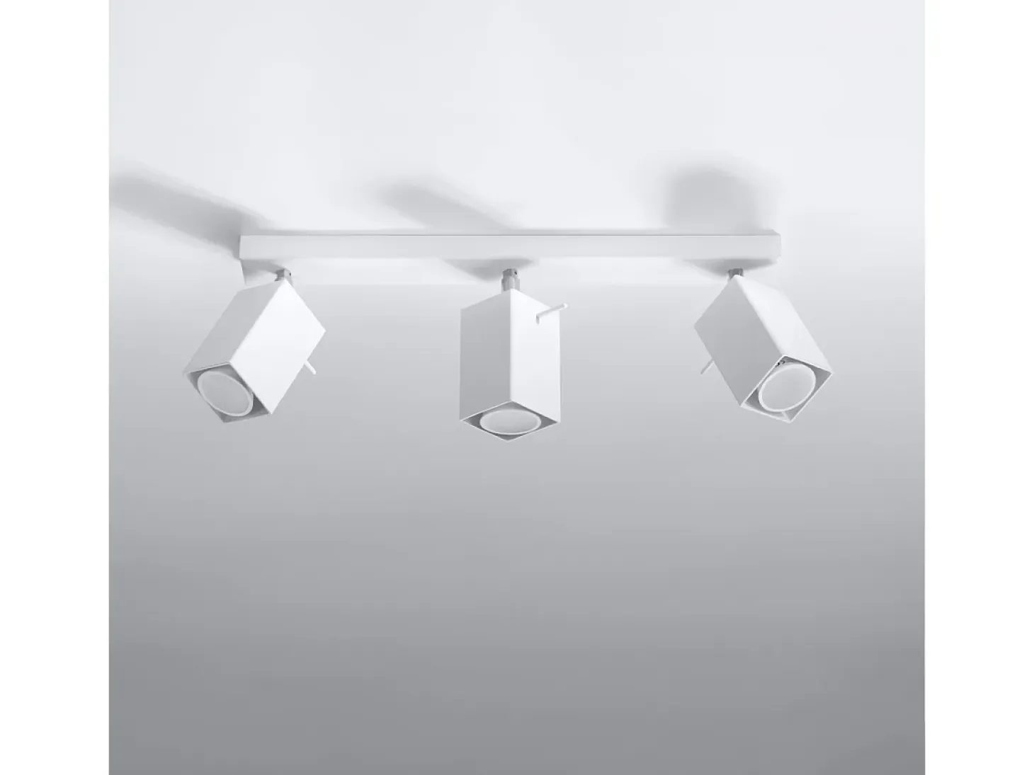 Lámparas de techo Briow moderno de acero - 3 fuentes luminosas 3000K - L.45 x A.16 cm - blanco
