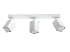 Lámparas de techo Briow moderno de acero - 3 fuentes luminosas 4000K - L.45 x A.16 cm - blanco
