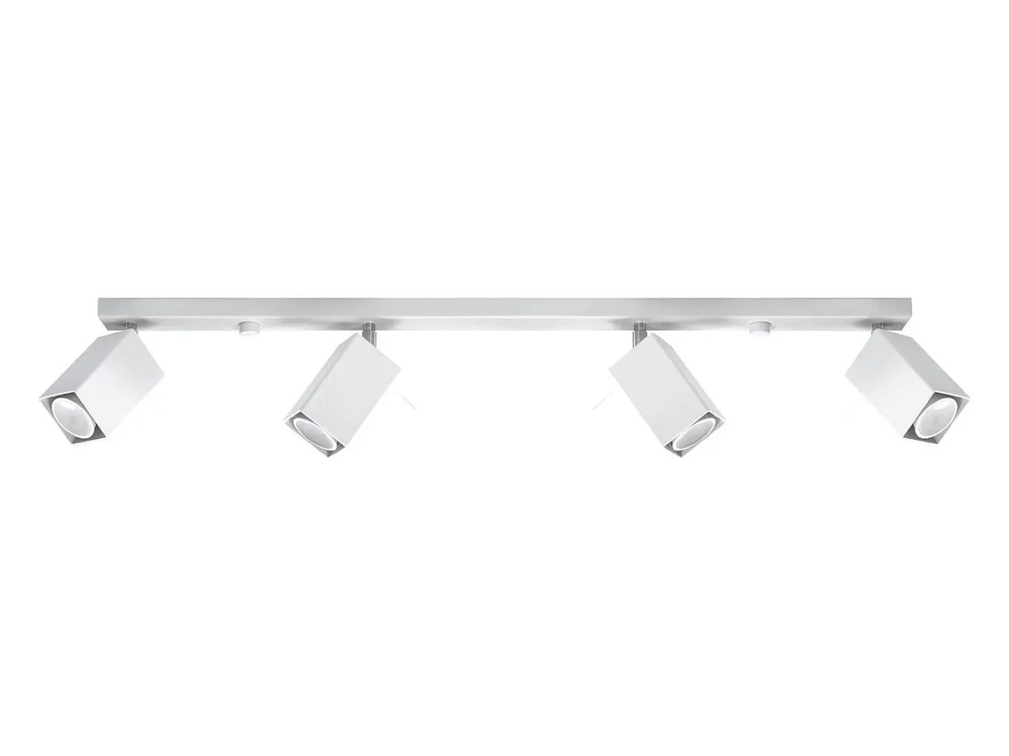 Lámparas de techo Briow moderno de acero - 4 fuentes luminosas 4000K - L.80 x A.16 cm - blanco